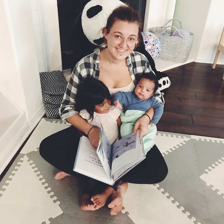 Au Pair Memi with her host kids